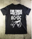 CAMISETA ACDC FOR THOSE ABOUT TO ROCK  Oficial - Paranoid Music Store