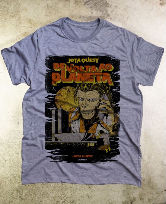 Camiseta Jota Quest De Volta ao Planeta Oficial - Paranoid Music Store - Vintage