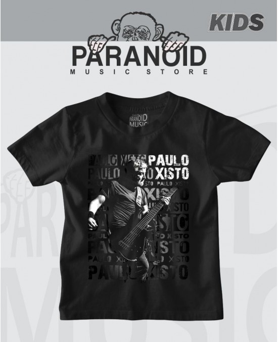 Camiseta Paulo Xisto Infantil Oficial 01 - Paranoid Music Store
