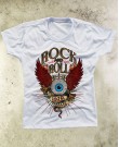 Camiseta Rock and Roll Eye Branca - Paranoid Music Store