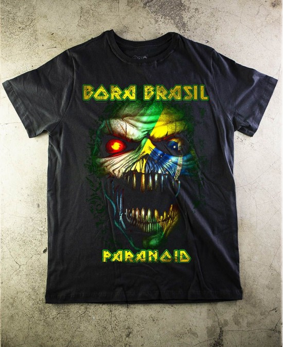 Camiseta Bora Brasil Oficial - By Carlos Fides - Paranoid Music Store