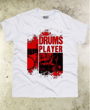 Camiseta Drums Player 01 - Paranoid Music Store