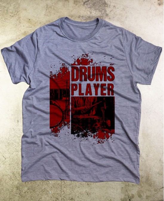 Camiseta Drums Player 01 - Paranoid Music Store - Vintage