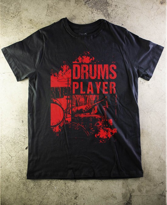 Camiseta Drums Player 01 - Paranoid Music Store