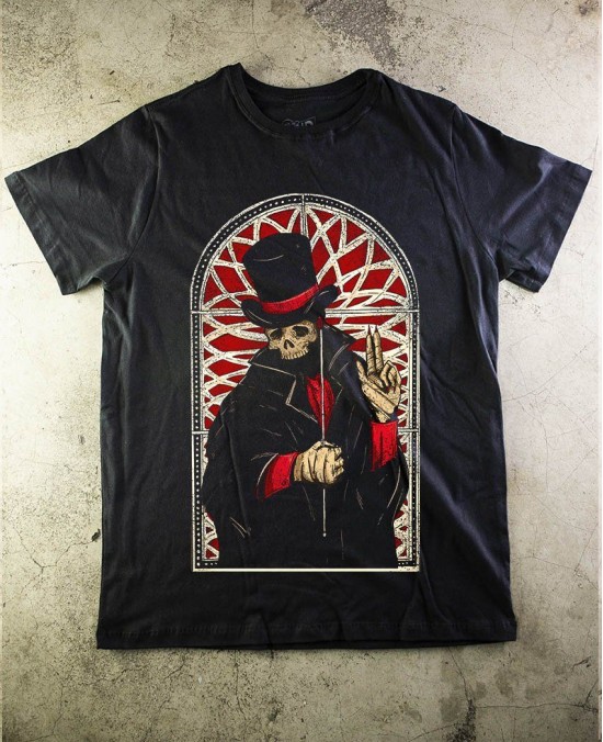 Camiseta Collection Skull 06 - Caveira Cartola - Paranoid Music Store