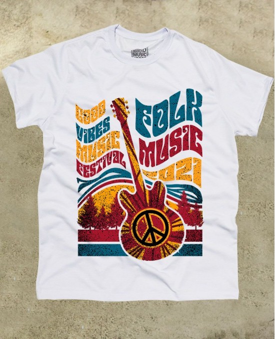 Camiseta Folk Fest - Paranoid Music Store