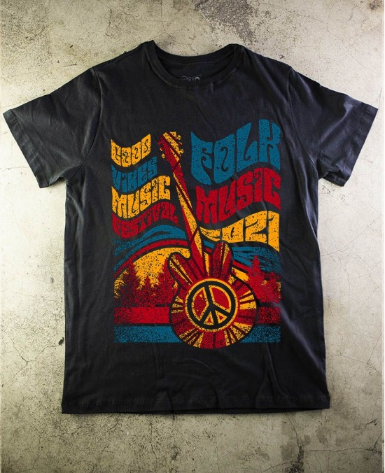 Camiseta Folk Fest - Paranoid Music Store