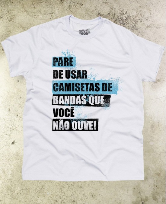 Camiseta Pare de usar - Paranoid Music Store