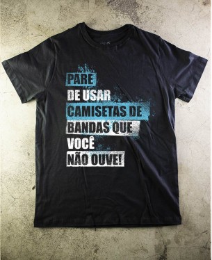 Camiseta Pare de usar - Paranoid Music Store