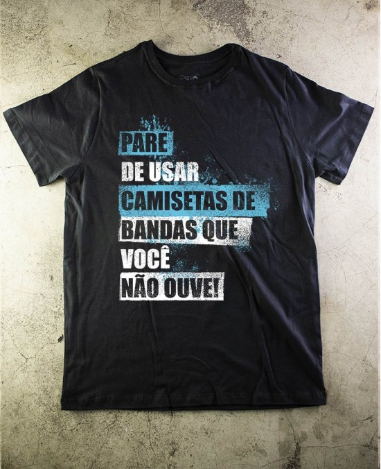 Camiseta Pare de usar - Paranoid Music Store