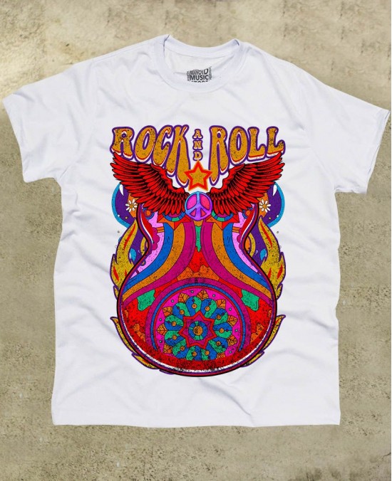 Camiseta Rock and Roll  - Paranoid Music Store