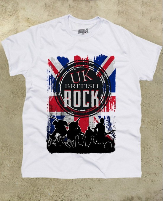 Camiseta Uk British Rock Oficial - Paranoid Music Store