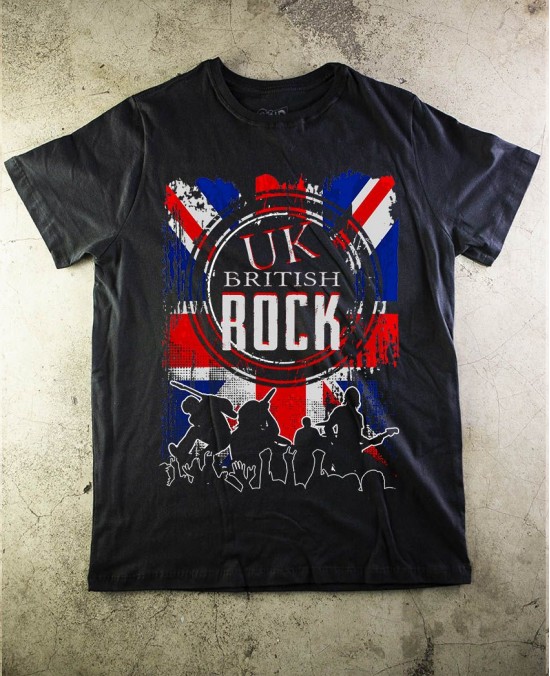 Camiseta Uk British Rock Oficial - Paranoid Music Store