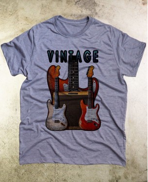 Camiseta Guitar Vintage 02 - Paranoid Music Store